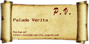 Palade Verita névjegykártya